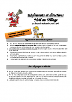 Règlements et directives-Noël au village-2019